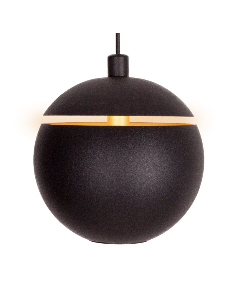 Small pendant lamps - Maxlight Cometshine LED 8W 480lm 3000K Pendant Lamp Black/Gold P0472. - product kolory-swiatla.pl 3