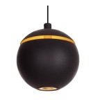 Small pendant lamps - Maxlight Cometshine LED 8W 480lm 3000K Pendant Lamp Black/Gold P0472. - product 2