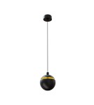 Small pendant lamps - Maxlight Cometshine LED 8W 480lm 3000K Pendant Lamp Black/Gold P0472. - product 1