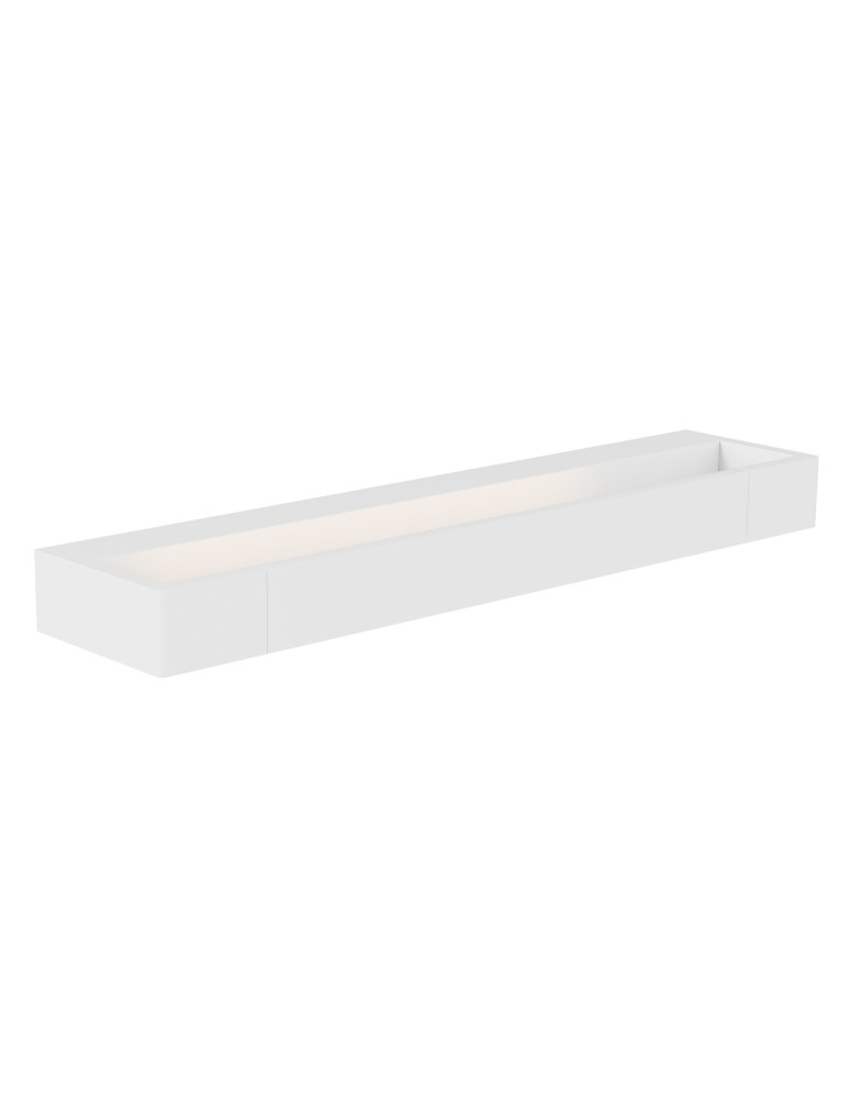 Bathroom wall lamps - Maxlight Wall lamp Flink White 45 cm IP44 W0306 - product kolory-swiatla.pl 2