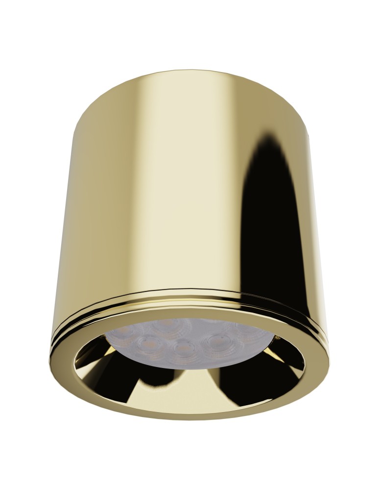 Bathroom ceiling lamps - Maxlight Form Gold GU10 IP65 Ceiling Lamp C0217 - product kolory-swiatla.pl 1