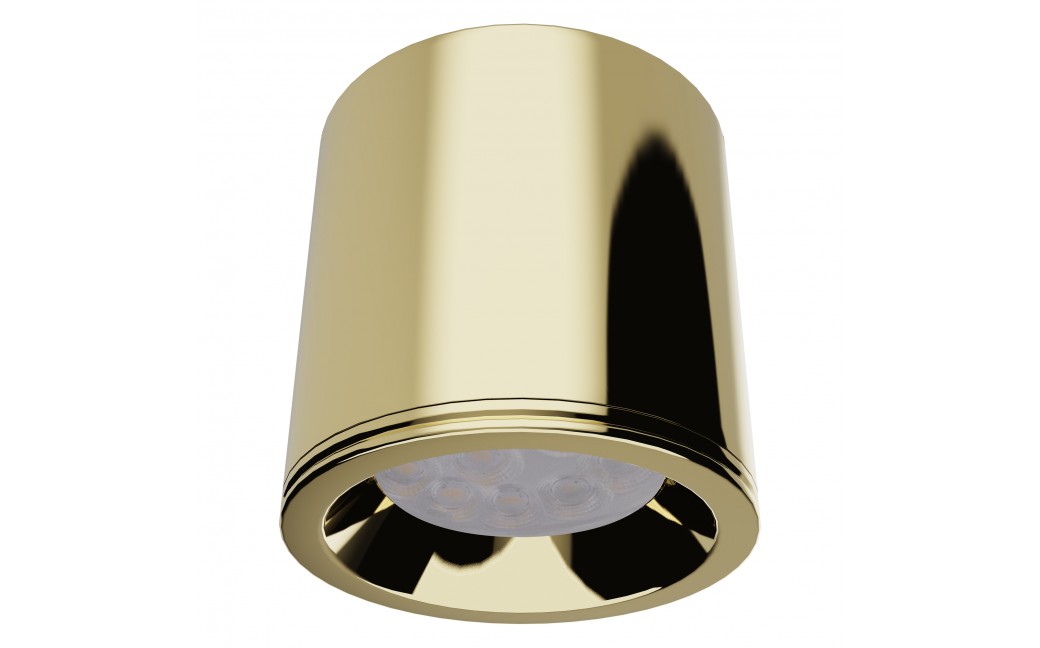 Maxlight Form 1xGU10 Lampa Sufitowa Hermetyczna IP65 Złota C0217