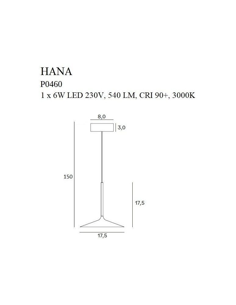 Retro pendant lamps - Maxlight Hana Pendant Lamp Gold P0460 - product kolory-swiatla.pl 3