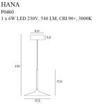 Retro pendant lamps - Maxlight Hana Pendant Lamp Gold P0460 - product 4