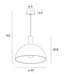 Scandinavian style pendant lamps - Maxlight Luisant P0473 Pendant Lamp. - product 4
