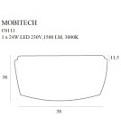 LED Plafonds - Maxlight Plafond Mobitech Square II C0111 - product 3