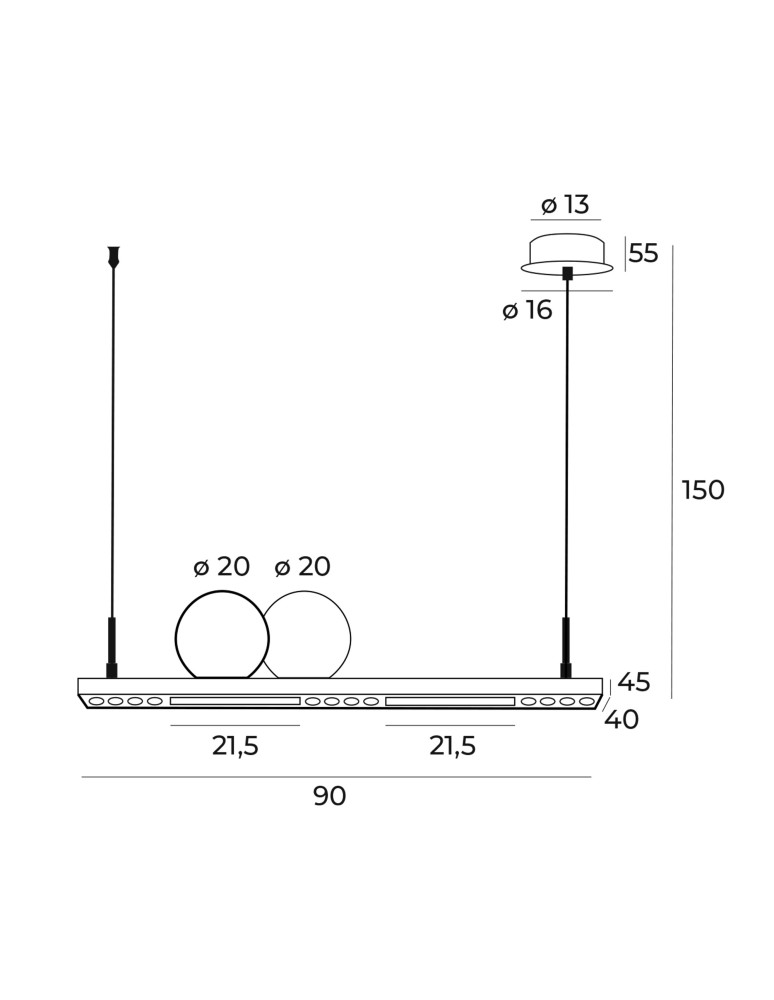 Designer pendant lamps - Maxlight Momo P0487 Pendant Lamp. - product kolory-swiatla.pl 8