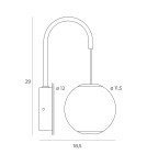 LED wall lamps - Maxlight Nobile wall lamp W0314 - product 3