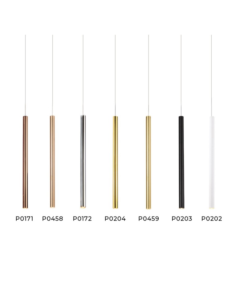 Pendant tube lamps - Maxlight Organic I Pendant Lamp Brushed Gold P0459 - product kolory-swiatla.pl 4