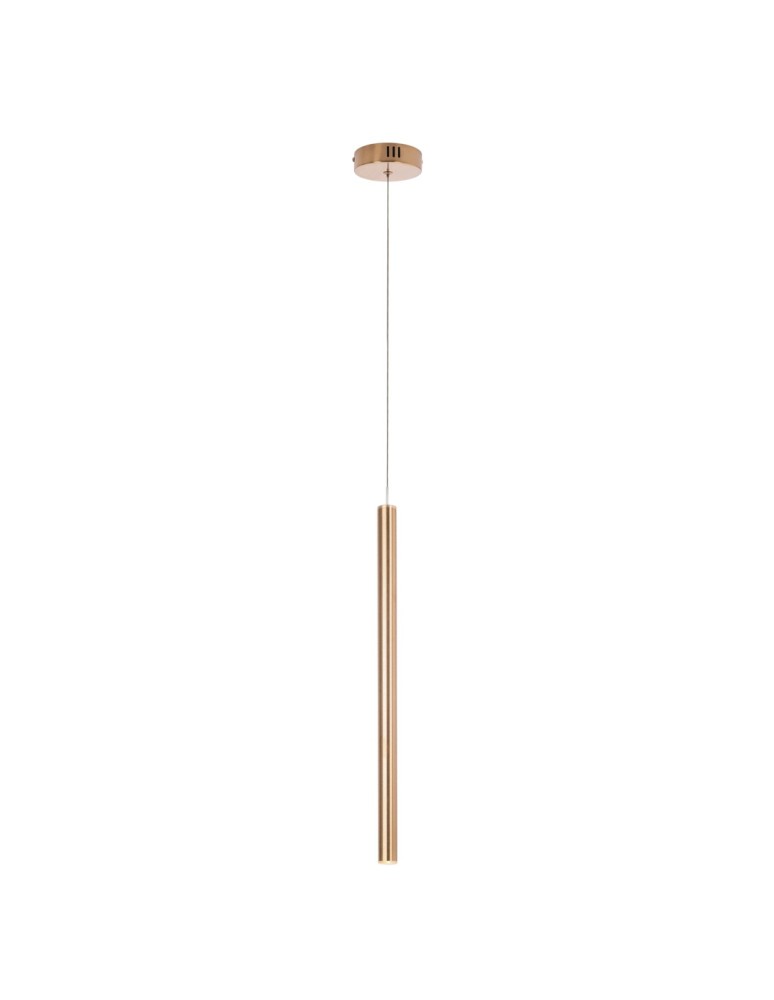 Pendant tube lamps - Maxlight Organic I Pendant Lamp Brushed Gold P0459 - product kolory-swiatla.pl 2