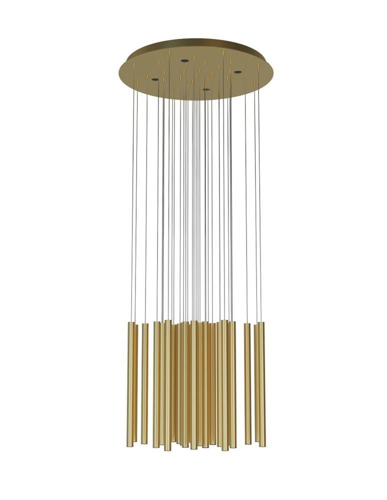 Modern pendant lamps - Maxlight Organic 33X1 Brushed Gold P0476D Pendant Lamp. - product kolory-swiatla.pl 1