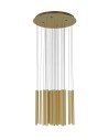 Maxlight Organic 33X1 Brushed Gold P0476D Pendant Lamp.