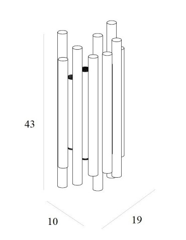 Maxlight Kinkiet Organic Złoto Szczotkowane W0311D - produkt 2