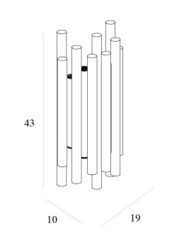 Maxlight Kinkiet Organic Złoto Szczotkowane W0311D - produkt 2