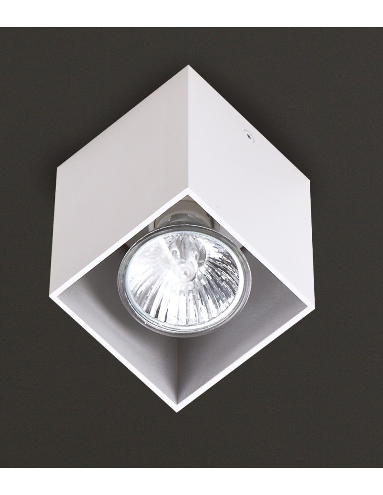 Kategorie produktów - Maxlight Lampa Sufitowa Pet Square Biała, GU10 C0082 - produkt kolory-swiatla.pl 2