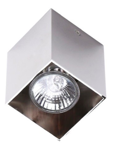 Maxlight Pet Square Ceiling Lamp Chrome, GU10 C0084