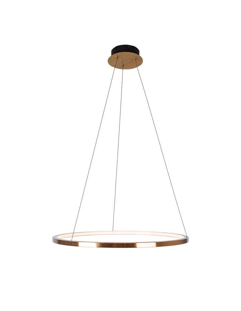 Pendant lamps circles - Maxlight Queen Pendant Lamp Ø 50 cm Brushed Gold P0493 - product kolory-swiatla.pl 2