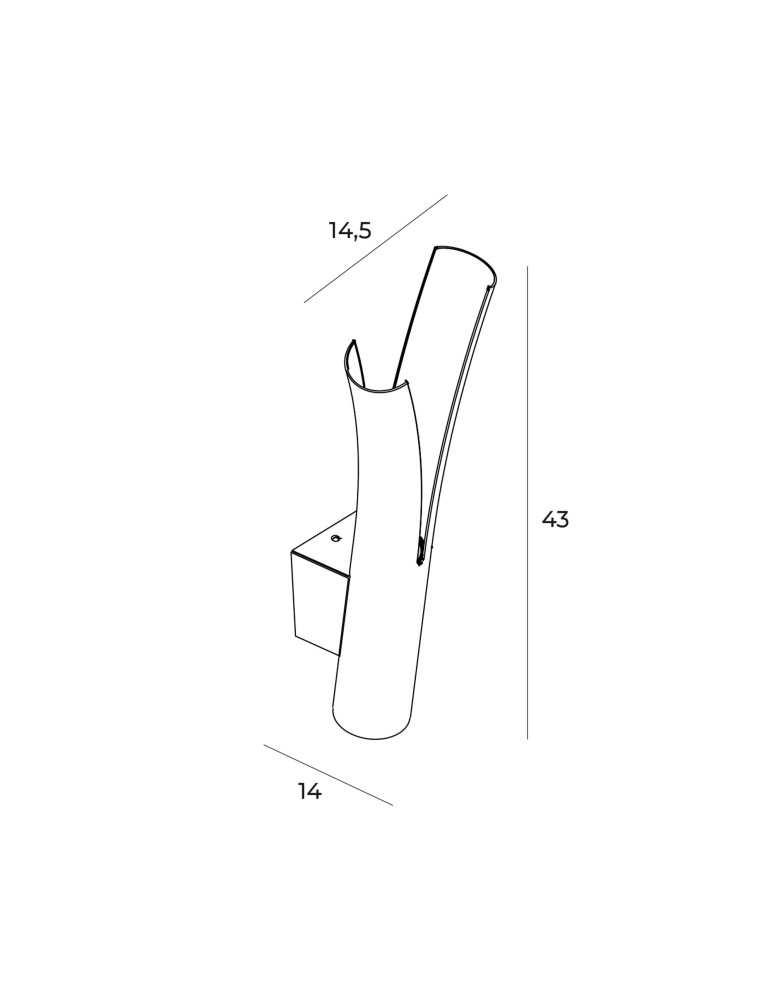LED wall lamps - Maxlight Wall lamp Ramo W0324 - product kolory-swiatla.pl 3