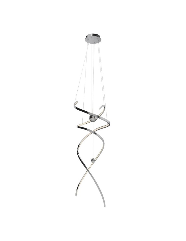 Glamour pendant lamps - Maxlight Ritz Chrome P0482D Pendant Lamp. - product kolory-swiatla.pl 1
