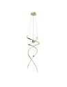 Maxlight Ritz Pendant Lamp Brushed Gold P0483D