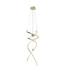 Gold pendant lamps - Maxlight Ritz Pendant Lamp Brushed Gold P0483D - product 2