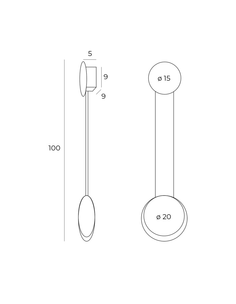 LED wall lamps - Maxlight Sunset wall lamp W0327 - product kolory-swiatla.pl 3