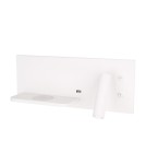 Reading wall lamps - Maxlight Superior wall lamp with USB socket and Induction charger White W0291L - product 7