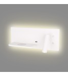 Reading wall lamps - Maxlight Superior wall lamp with USB socket and Induction charger White W0291L - product 8