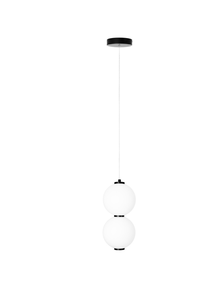 Designer pendant lamps - Maxlight Tama LED 16W 3000K Double Pendant Lamp Black P0469. - product kolory-swiatla.pl 3