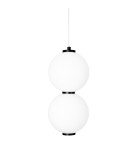Designer pendant lamps - Maxlight Tama LED 16W 3000K Double Pendant Lamp Black P0469. - product 4