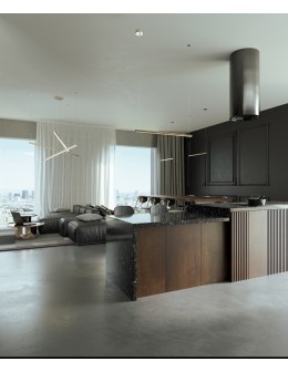 Maxlight Lampa Wisząca Trio 1 Złoto Szczotkowane P0475D - product 2