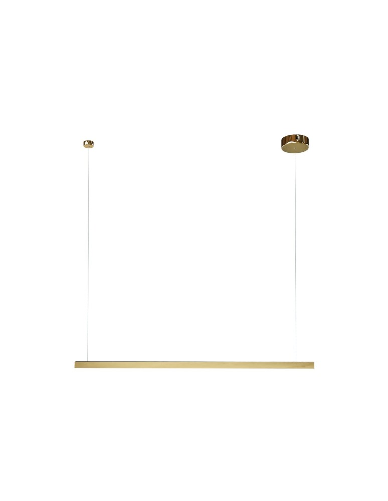 Gold pendant lamps - Maxlight Pendant Lamp Trio 1 Brushed Gold P0475D - product kolory-swiatla.pl 3