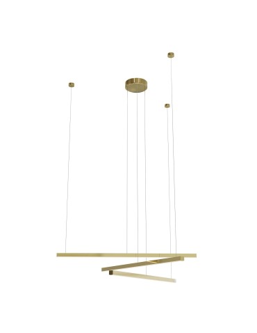 Maxlight Pendant Lamp Trio 3 Brushed Gold P0474D