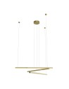 Maxlight Pendant Lamp Trio 3 Brushed Gold P0474D