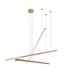 Gold pendant lamps - Maxlight Pendant Lamp Trio 3 Brushed Gold P0474D - product 2