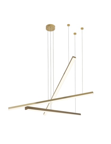 Maxlight Lampa Wisząca Trio 3 Złoto Szczotkowane P0474D - produkt 2