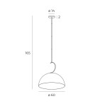 Round pendant lamps - Maxlight Twenty Pendant Lamp P0464 - product 3