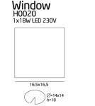 Product categories - Maxlight Lighting Fixture. Window IP44 H0020 - product 3