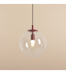 Red pendant lamps - Aldex Globe Red Wine Pendant Lamp 1 x max 15W LED (562G15) - product 2