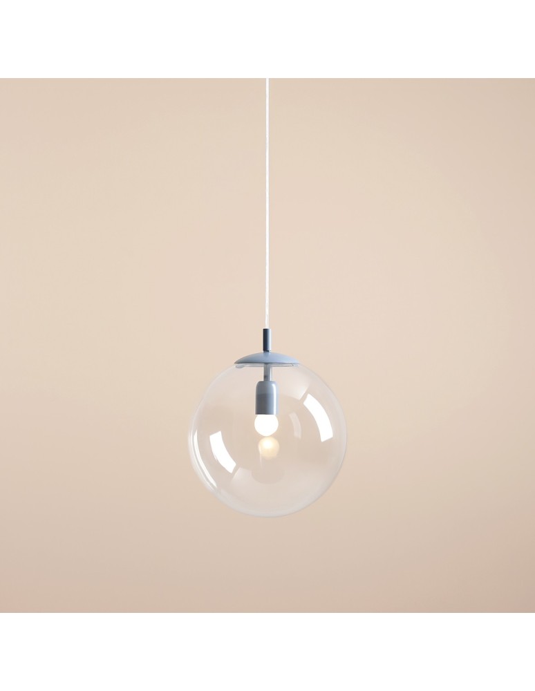 Blue pendant lamps - Aldex Globe Dusty Blue Pendant Lamp 1 x max 15W LED (562G16) - product kolory-swiatla.pl 3
