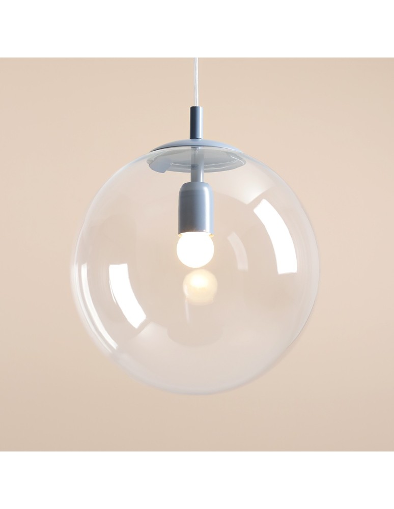 Blue pendant lamps - Aldex Globe Dusty Blue Pendant Lamp 1 x max 15W LED (562G16) - product kolory-swiatla.pl 4
