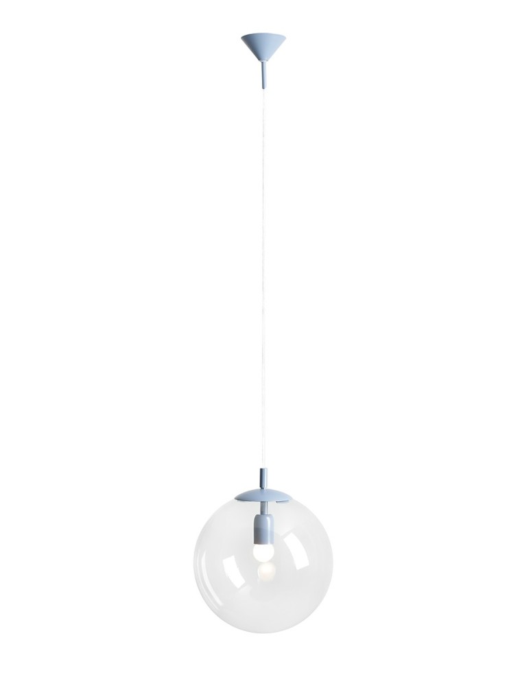 Blue pendant lamps - Aldex Globe Dusty Blue Pendant Lamp 1 x max 15W LED (562G16) - product kolory-swiatla.pl 2