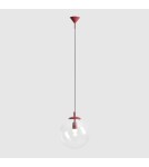 Red pendant lamps - Aldex Globe Red Wine Pendant Lamp 1 x max 15W LED (562G15) - product 4
