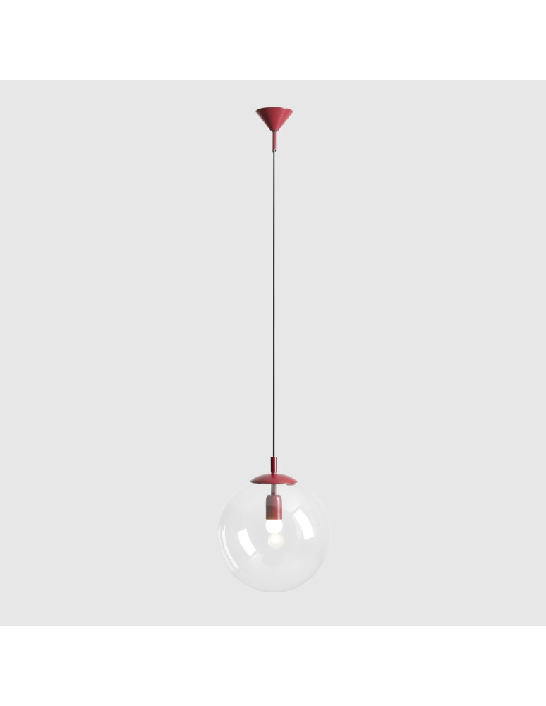 Red pendant lamps - Aldex Globe Red Wine Pendant Lamp 1 x max 15W LED (562G15) - product kolory-swiatla.pl 4