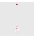 Red pendant lamps - Aldex Globe Red Wine Pendant Lamp 1 x max 15W LED (562G15) - product 5