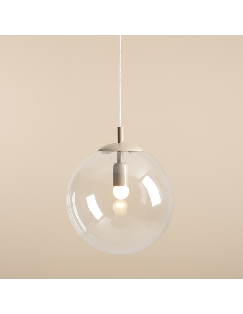 Beige pendant lamps - Aldex Pendant Lamp Globe Beige 1 x max 15W LED (562G17) - product kolory-swiatla.pl 3