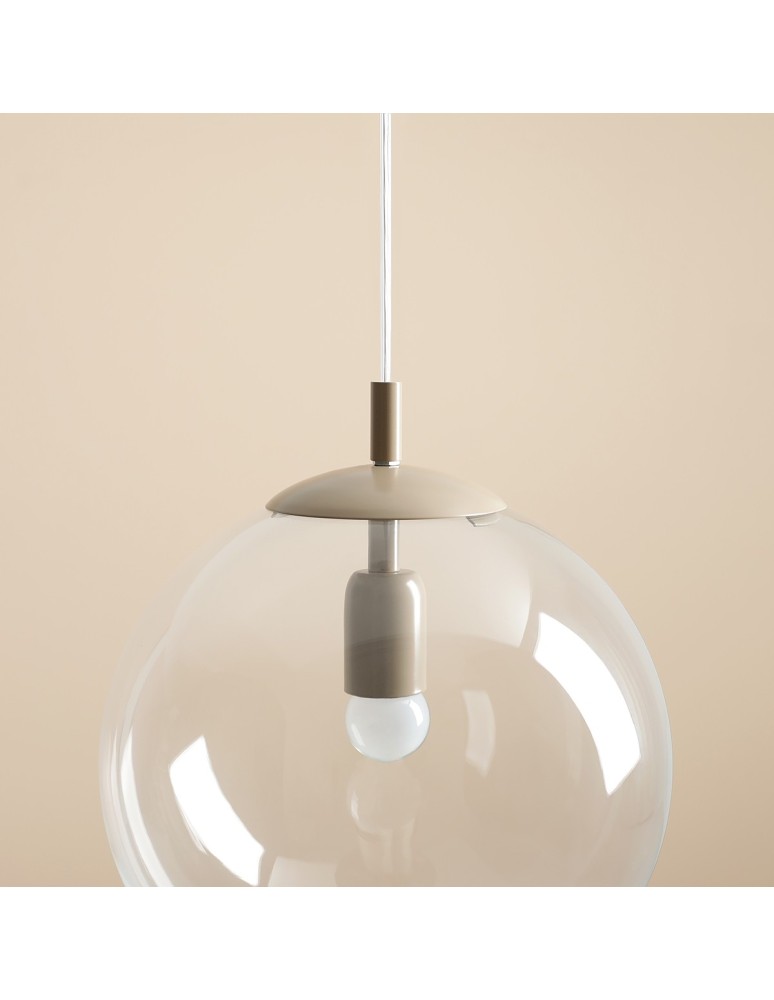 Beige pendant lamps - Aldex Pendant Lamp Globe Beige 1 x max 15W LED (562G17) - product kolory-swiatla.pl 4
