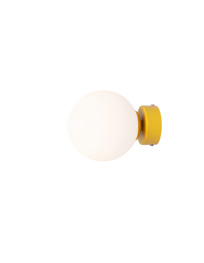 Wall lamps spheres - Aldex Wall lamp Ball Mustard S 1 x max 10W LED (1076C14_S ) - product kolory-swiatla.pl 2