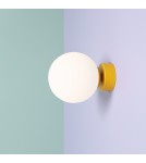Wall lamps spheres - Aldex Wall lamp Ball Mustard S 1 x max 10W LED (1076C14_S ) - product 4