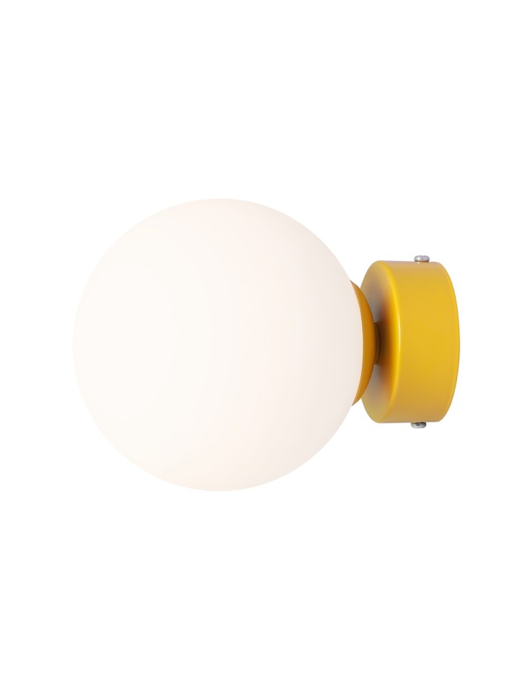 Wall lamps spheres - Aldex Wall lamp Ball Mustard S 1 x max 10W LED (1076C14_S ) - product kolory-swiatla.pl 1